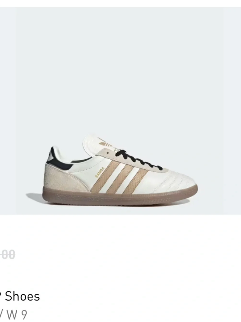 Adidas Samba JP Off White & Beige Sneakers